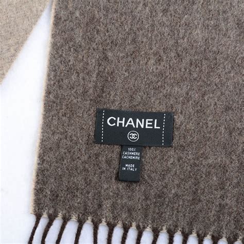 coco chanel scarf|chanel brown cashmere scarf.